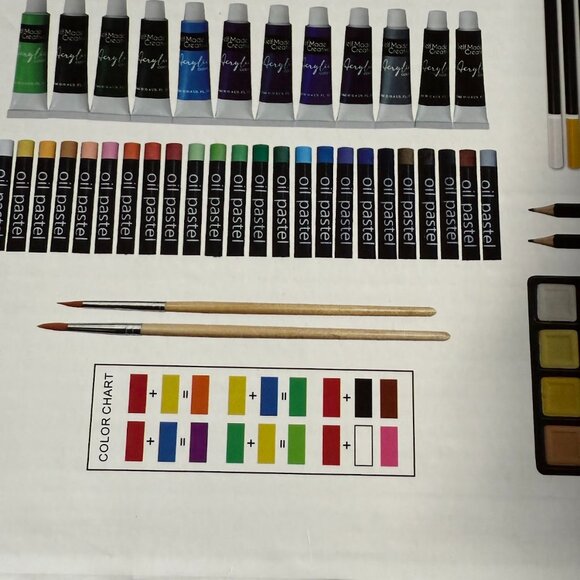 Mixed Media 104-Piece Deluxe Art Set with Wooden Box and Drawing Supplies NEW - Picture 14 of 16